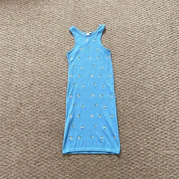 Zara | Dresses | Zara Light Blue Daisy 